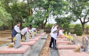Trường THCS Thanh Bình tổ chức Lễ viếng Nghĩa trang Liệt sĩ Độc Lập