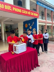Liên đội trường THCS Thanh Bình - TP Điện Biên Phủ - Tỉnh Điện Biên tổ chức buổi quyên góp ủng hộ Công trình măng non