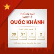 Thông báo lịch trực dịp Lễ Quốc khánh 2/9